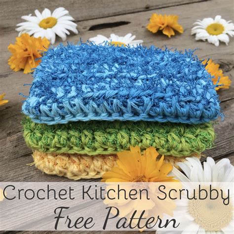 Crochet Kitchen Scrubby Pattern: Quick and easy pattern for beginners! | Häkeln