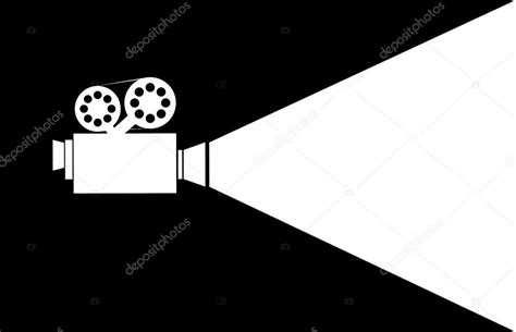 Silhouette movie projector — Stock Vector © 4zeva #61121027