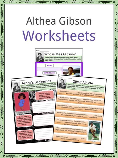 Althea Gibson Facts, Worksheets, Career, Achievements, Death & Legacy