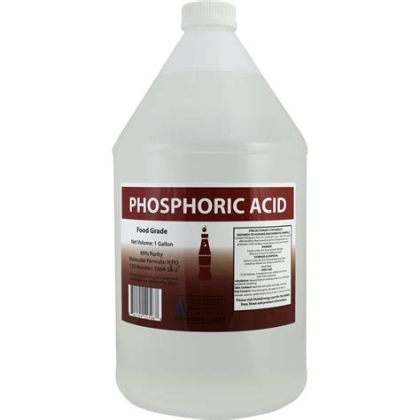 1 Gallon 85% Food Grade Phosphoric Acid Rust Remover Clean Etch Metal ...