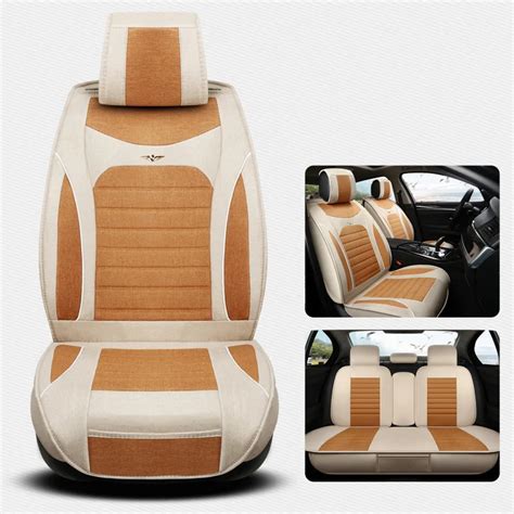 (Front+Back) Deluxe Linen Universal Car Seat covers for Citroen C6 C5 ...