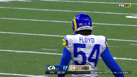 Los Angeles Rams linebacker Leonard Floyd doesn't fall for play-action ...