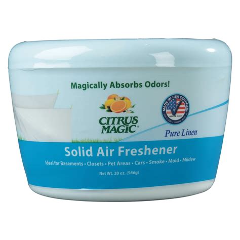 Citrus Magic Odor Absorbing Solid Air Freshener, Pure Linen, 20-Ounce