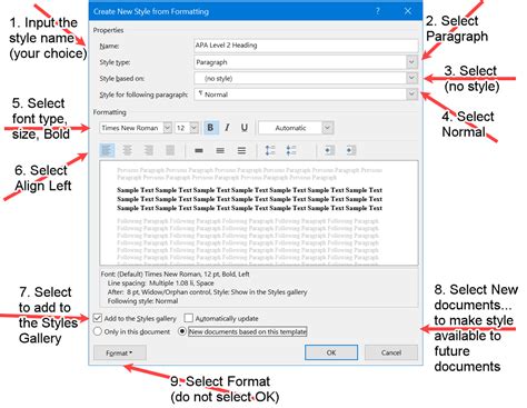 Level 2 heading in APA format can be created quickly in Microsoft Word