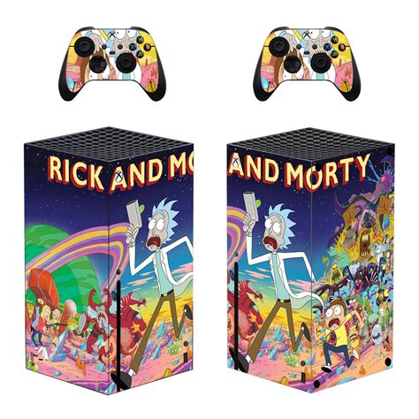 Rick And Mort Skin Sticker For Xbox Series X And Controllers ...