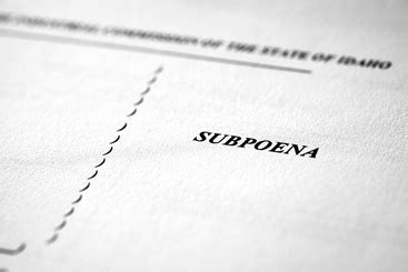 What to Do if Subpoenaed in a Virginia Criminal Case | The Wilson Law Firm