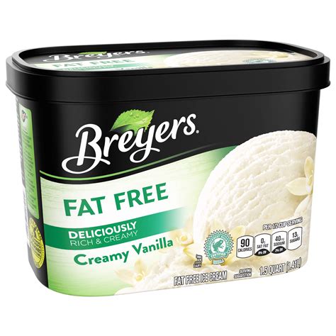 breyers peach ice cream nutrition