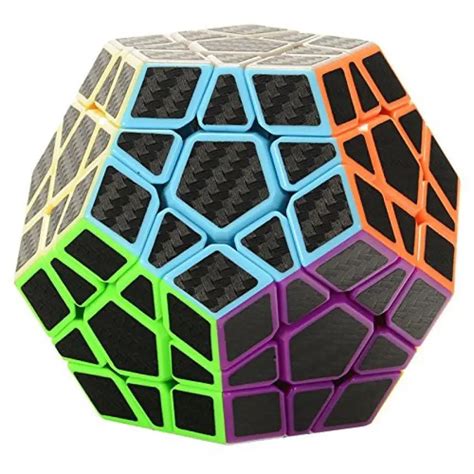 3x3 Megaminx Speed Cube Puzzle with Carbon Fiber Sticker Smooth ...