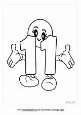 Number 11 Coloring Pages Printable sketch template