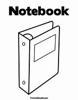 Binder Coloring Page For Kids sketch template