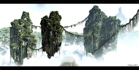 Floating mountains test by Vejza on DeviantArt trong 2024 | Trang trí