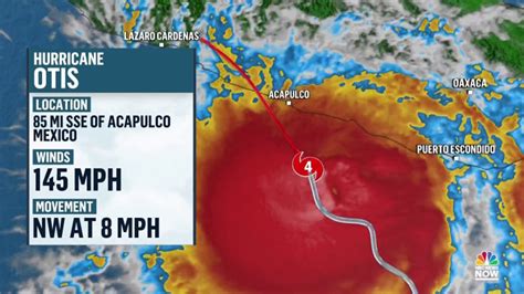 Hurricane Otis strengthens to Category Four