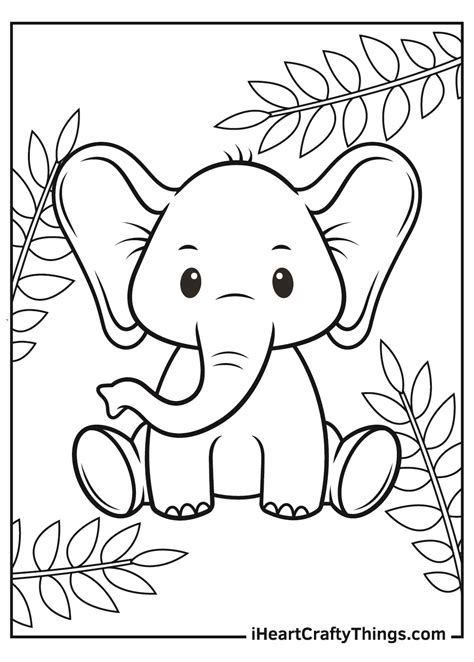 Mommy And Baby Animals Coloring Pages\' : Printable Mom And Baby Animal ...