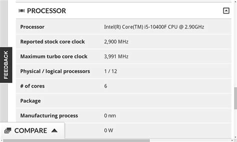 Intel Core i5 10400F specifications and leaks!