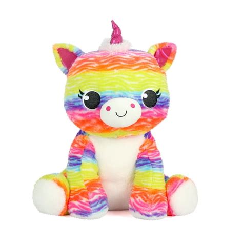 Holiday Time 26” Classic and Fun Rainbow Plush Unicorn - Walmart.com ...