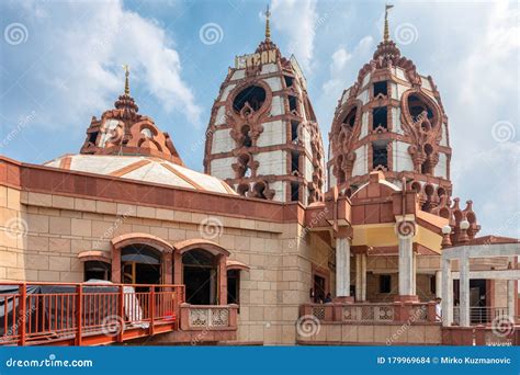 ISKCON Delhi Hindu Temple in New Delhi, India Stock Photo - Image of ...