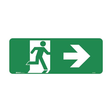 Exit Sign - Running Man Arrow Right