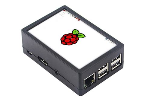 Affordable Raspberry Pi case with 3.5″ Touchscreen Display on Top ...