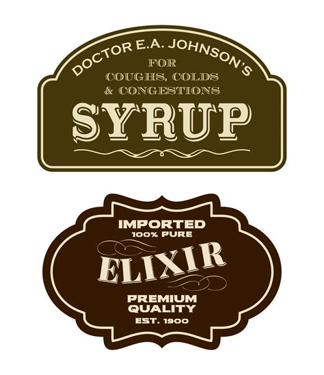 8 Best Images of Printable Medicine Labels Vintage - Printable Vintage ...