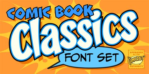 Comic Book Style Fonts Preview