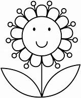 Simple Flowers Coloring Page  Free Printable Pages For Kids sketch template