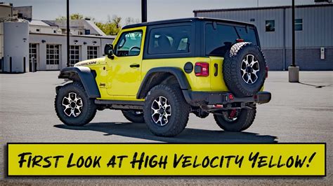 High Velocity Yellow Jeep Wrangler First Look! - YouTube