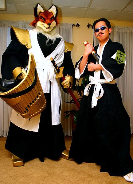 Bleach Cosplay Costumes: Bleach Cosplay: The 7th Division Sajin Komamura and Tetsuzaemon Iba