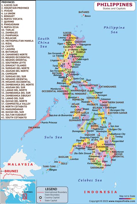 Philippines Regions and Capitals List and Map | List of Regions and ...