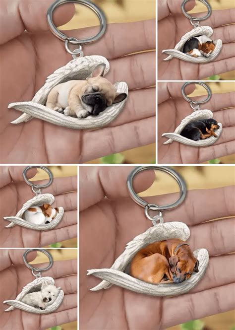 Dog Sleeping Angel Acrylic Keychain in 2022 | Sleeping dogs, Dog lovers, Dog breeds in 2022 ...