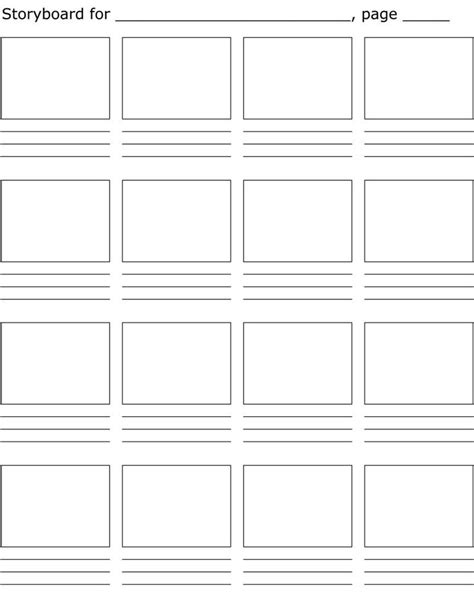 STORYBOARD TEMPLATE | Storyboard template, Storyboard ideas, Storyboard