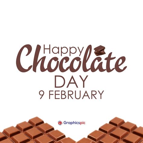 Happy Chocolate Day February 9 Creative Design Greetings Card pic – Free Photo - Graphics Pic