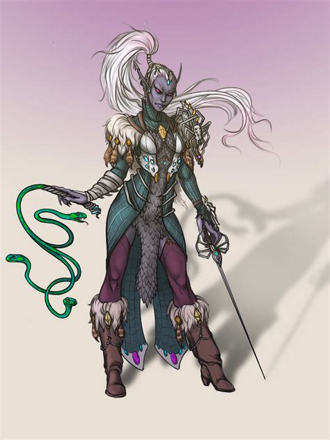 Maria Duarte - Drow Cleric of Lolth concept