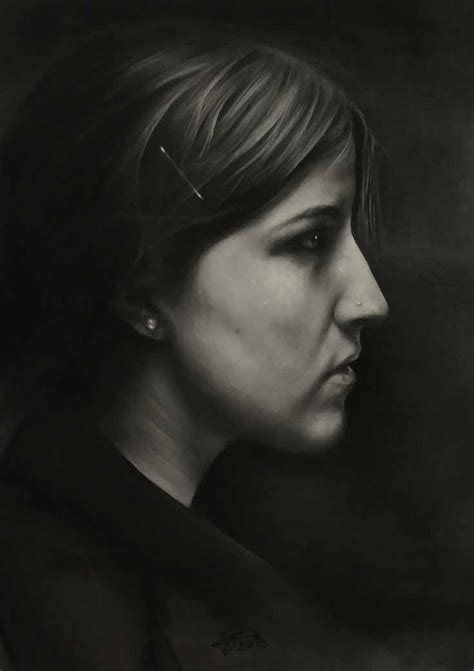 Cris D.K. – Painterly Black & White Portraits in Charcoal and Dry Pastel