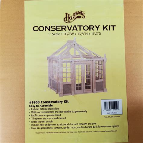 Conservatory Sunroom Greenhouse Kit by Houseworks 1:12 Scale - Etsy