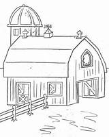 Farm Barn Coloring Sheet Pages sketch template