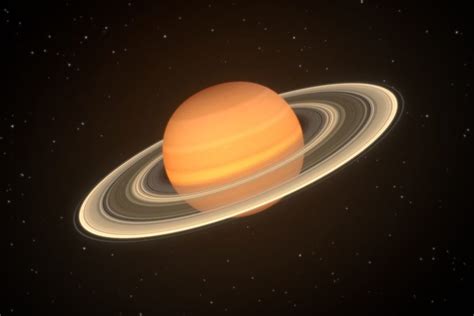 Saturn planet in space 3D model | CGTrader