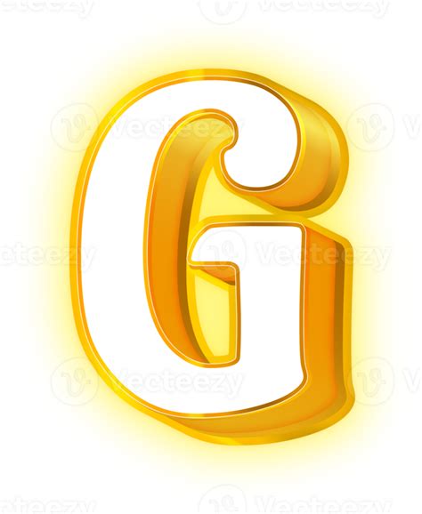 Gold Neon Letters G Logo 33558453 PNG