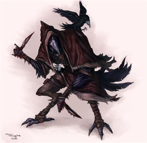 [OC] Giggler, a rogue kenku - commission I did for a friend :D : r/DnD