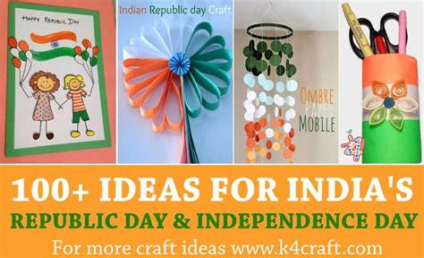 100+ DIY Craft Ideas for India Independence Day & Republic Day • K4 Craft