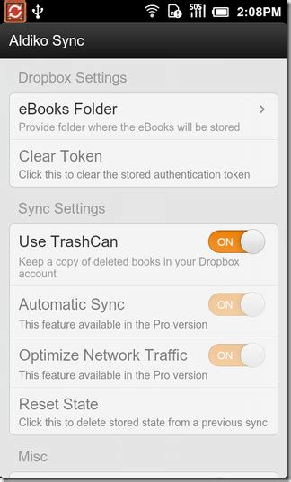 Aldiko Sync Uses Dropbox To Sync Aldiko eBooks Across Android Devices