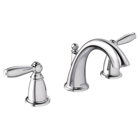 Moen T6620 Brantford Two-Handle Low Arc Bathroom Faucet without Valve ...