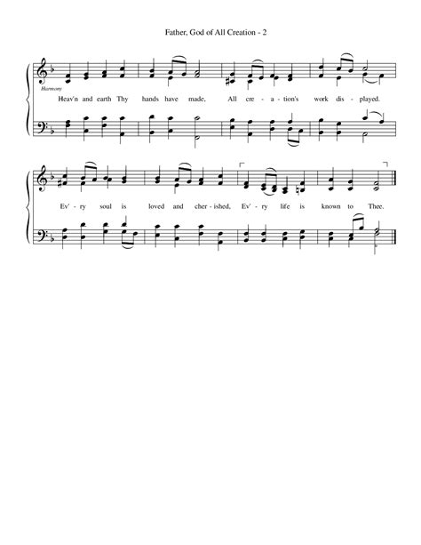 Father, God of All Creation (by Andrew Moore -- Choir Unison, SATB)