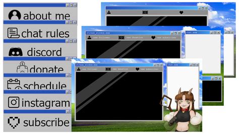 Retro Windows Stream Overlay Pack by kiren