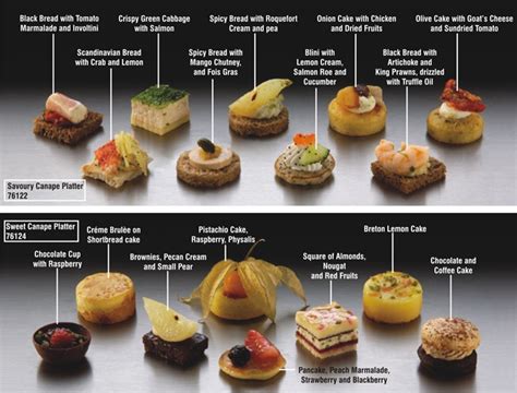Savoury and Sweet Canape Ideas