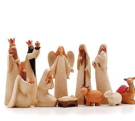 love this sweet nativity set, hobby lobby has several that are similar ...