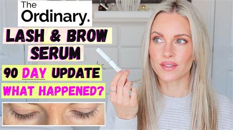 THE ORDINARY MULTI-PEPTIDE LASH & BROW SERUM | 90 DAY UPDATE WITH BEFORE & AFTER'S - YouTube