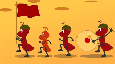 The ants go marching one by one song | Kids songs, Preschool action songs, Kindergarten songs