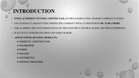 Ppt on bokaro steel plant