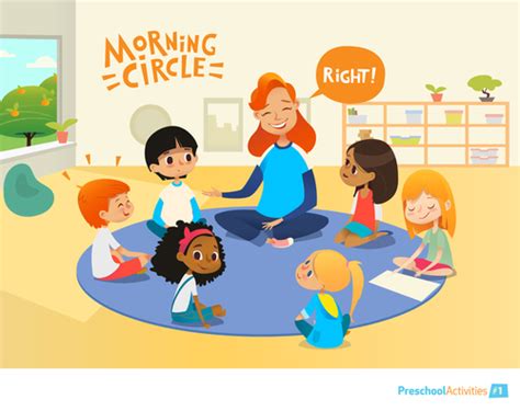 Preschool activities cartoon illustration vector free download