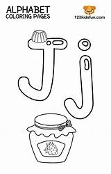 Alphabet Coloring Pages J sketch template